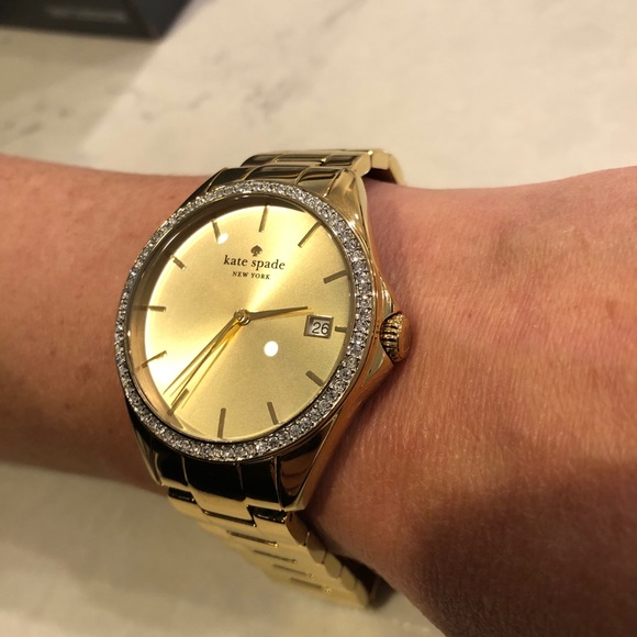 Kate Spade ‘Seaport Grand’ Crystal Bezel Watch - Picture 4 of 4